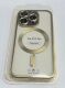 Case Magsafe With Frame Matte for Apple Iphone 15 Pro Gold