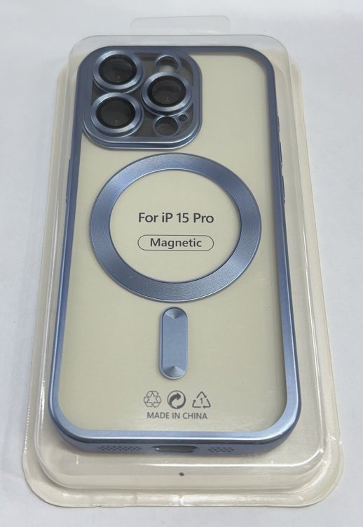 Case Magsafe With Frame Matte for Apple Iphone 15 Pro Gold