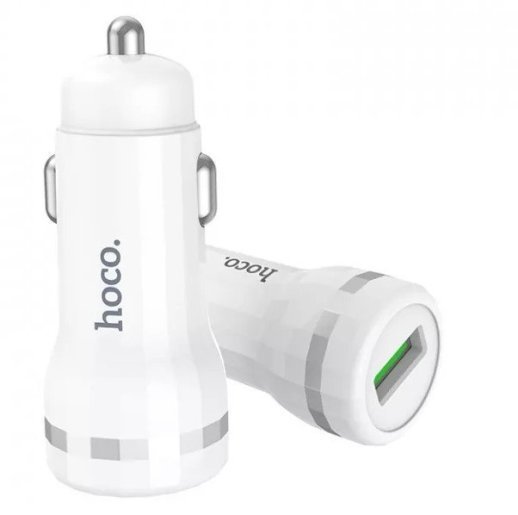 АЗУ HOCO Z27A QC3.0 (1USB) (10pc) (белый)