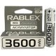 Акумулятор Rablex 18650 Li-Ion ICR18650 3600mAh TipTop 3.7V білий в упаковці