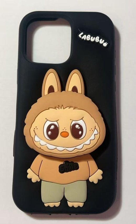 Silicone Labubu Smile Apple iPhone 13 ProMax Coffee 1