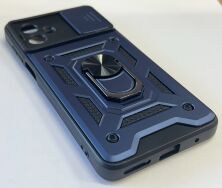 Armor Case With Curtain for Motorola G14 Dark Blue