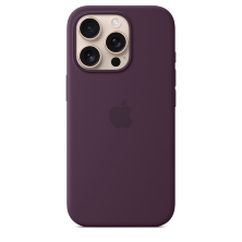 Silicone Case Original With MagSafe and Splash Apple iPhone 16 Pro Max with button Purple
