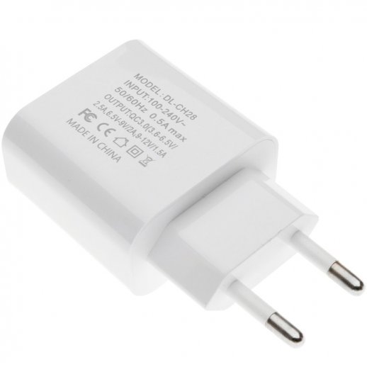 Зарядний пристрій Doolike DL-CH28 Quick Charge 3.0 + USB кабель iPhone 5