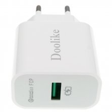 Зарядний пристрій Doolike DL-CH28 Quick Charge 3.0 + USB кабель iPhone 5