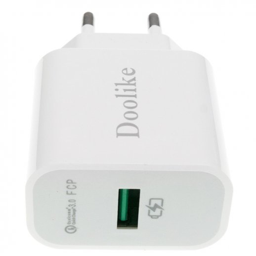 Зарядний пристрій Doolike DL-CH28 Quick Charge 3.0 + USB кабель iPhone 5