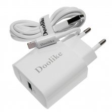 Зарядний пристрій Doolike DL-CH28 Quick Charge 3.0 + USB кабель iPhone 5