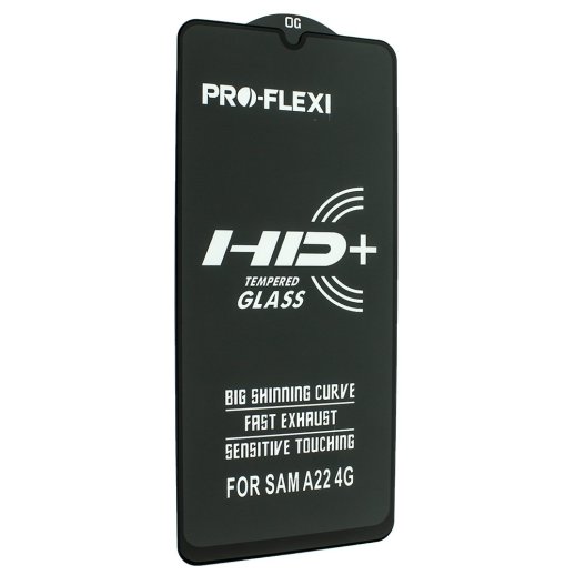 Захисне скло PRO-FLEXI HD+ SAMSUNG A225 Galaxy A22 (2021) ЧОРНИЙ