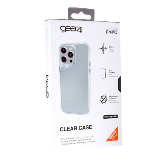 Накладка Gear 4 no Magsafe для Apple iPhone 16 Pro Transparent
