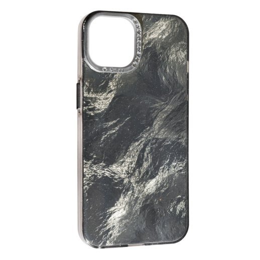 Накладка Marble Style для Apple iPhone 14 Black