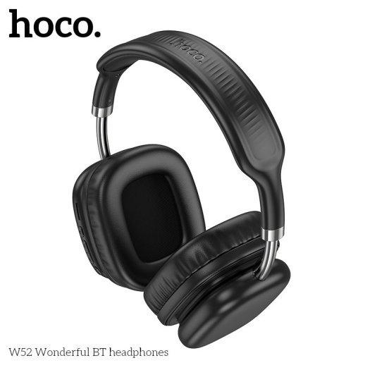 Бездротові повнорозмірні навушники HOCO W52, чорний
