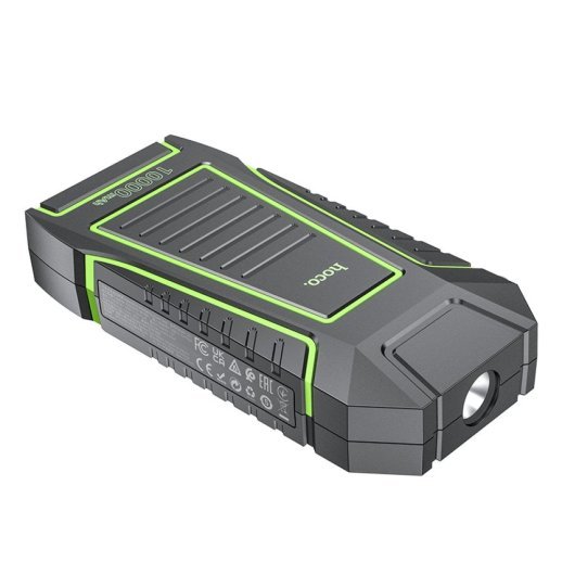 Пуско-зарядний пристрій HOCO QS1 Spring 3в1 з power bank 10000 mAh та ліхтариком, чорний