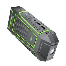 Пуско-зарядний пристрій HOCO QS1 Spring 3в1 з power bank 10000 mAh та ліхтариком, чорний