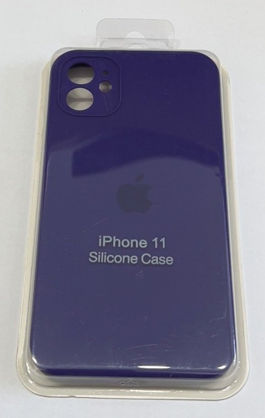 Чохол Silicone Case Copy Apple iPhone 11 Square Deep Purple, 06