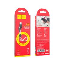 USB кабель HOCO X21 PLUS SILICONE USB - micro USB 0,25м БIЛИЙ