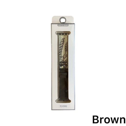 Ремінець для Apple Watch Leather Print 38/40mm Brown