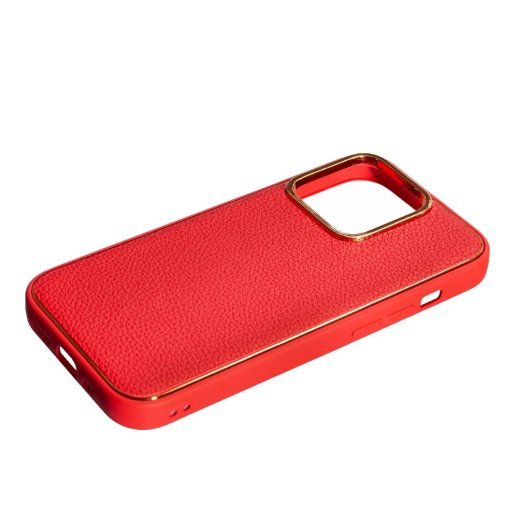 Чохол Leather New для Apple iPhone 14 Pro Max Red