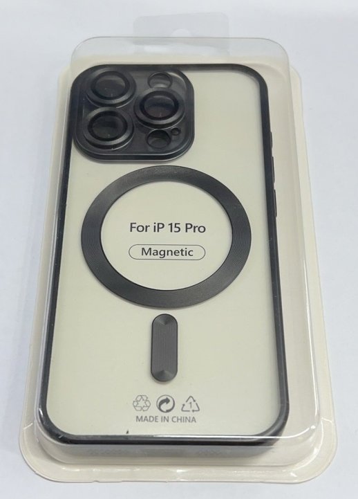 Case Magsafe With Frame Matte for Apple Iphone 15 Pro Graphite