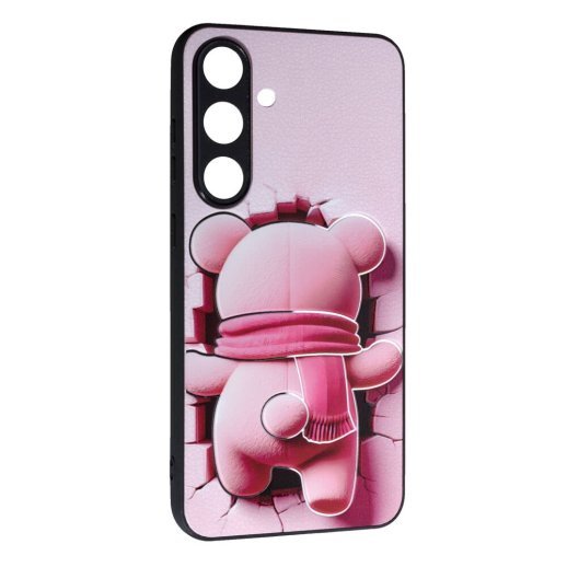 Накладка Fashion Mix для Samsung S25 Pink Bear
