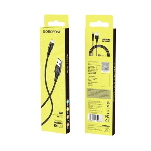 USB Cable Borofone BX20 Lightning 1m Black