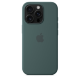Silicone Case Original With MagSafe and Splash Apple iPhone 16 Pro Max with button Pacific Green