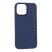 Накладка Шкіра Плетіння для Apple iPhone 13 Pro Max Blue