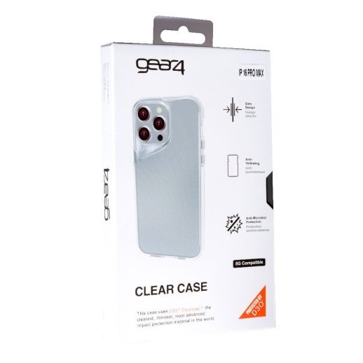 Накладка Gear 4 no Magsafe для Apple iPhone 16 Pro Max Transparent
