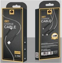 Кабель USB WUW X135 USB - Lightning тканина 2,50 метра (40)