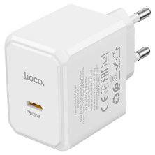 Мережевий зарядний пристрій HOCO CS13A PD 20W TYPE-C БIЛИЙ