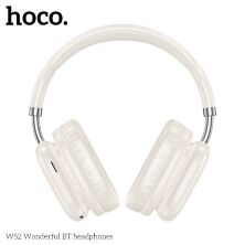 Бездротові повнорозмірні навушники HOCO W52, milky white