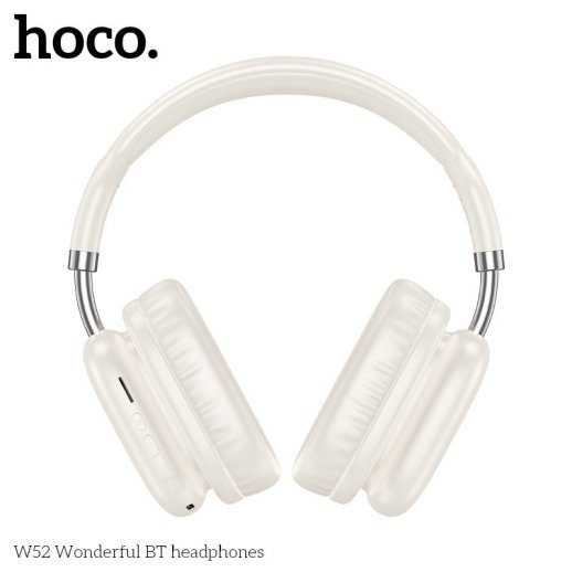 Бездротові повнорозмірні навушники HOCO W52, milky white