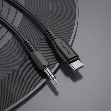 Кабель BOROFONE BL8 AUX TYPE-C - jack 3.5мм 1 МЕТР ЧОРНИЙ