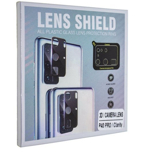 Захисне скло для камери 3D LENS SHIELD HUAWEI P40 PRO 2020 чорний