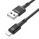 USB кабель HOCO X83 USB - Lightning 1 MЕТР ЧОРНИЙ
