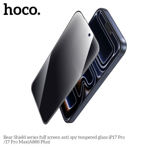 Скло для телефону HOCO A888 Plus Bear Shield anti spy APPLE iPhone 17 PRO