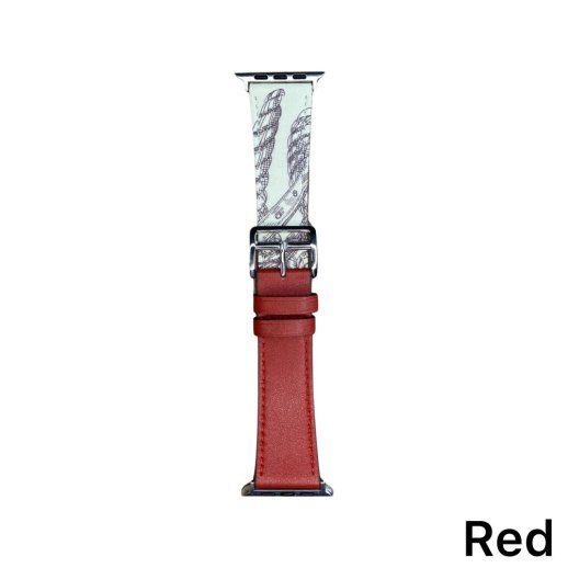 Ремінець для Apple Watch Leather Print 38/40mm Red
