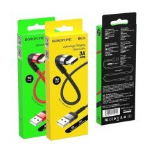 USB кабель BOROFONE BX34 Advantage charging data USB - Type-C ЧОРНИЙ