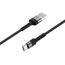 USB кабель BOROFONE BX34 Advantage charging data USB - Type-C ЧОРНИЙ
