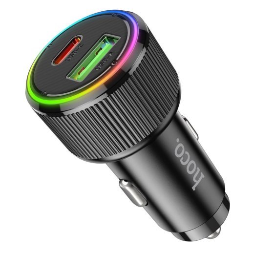 Автомобільний зарядний пристрій HOCO NZ14A TYPE-C | USB QC3.0 36W, чорний
