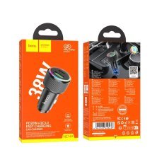 Автомобільний зарядний пристрій HOCO NZ14A TYPE-C | USB QC3.0 36W, чорний