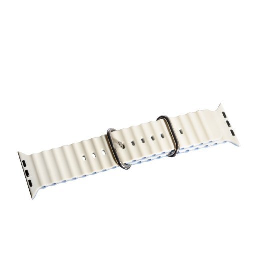 Chain Strap Band для Apple Watch 42/44/45/49 mm Milk and Grey Lavender