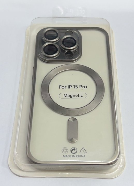 Case Magsafe With Frame Matte for Apple Iphone 15 Pro Green