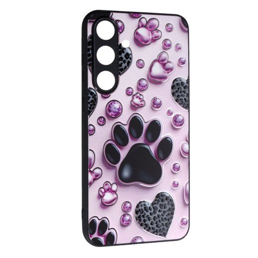 Накладка Fashion Mix для Samsung S25 Pink Paws