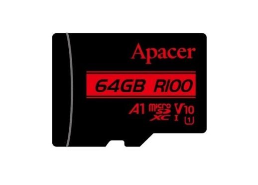 Карта пам'яті micro 64Gb Apacer SDHC (UHS-1) class 10 V10 A1 R100MB/s