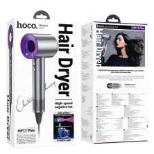 Високошвидкісний фен HOCO HP11 Plus з функцією негативної іонізації, 1600 Вт, ФІОЛЕТОВИЙ
