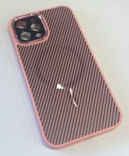Case Carbone Shield Magsafe  for Apple Iphone 12 ProMax Pink