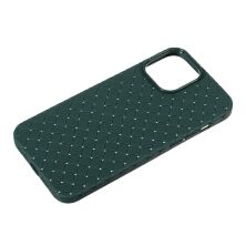 Накладка Шкіра Плетіння для Apple iPhone 13 Pro Max Green