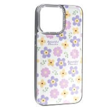 Накладка Cute Flowers Case with MagSafe для Apple iPhone 15 Pro Milk