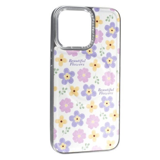 Накладка Cute Flowers Case with MagSafe для Apple iPhone 15 Pro Milk
