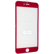Захисне скло 6D ORIGINAL для APPLE IPHONE 6 PLUS | 6S PLUS ЧЕРВОНИЙ
